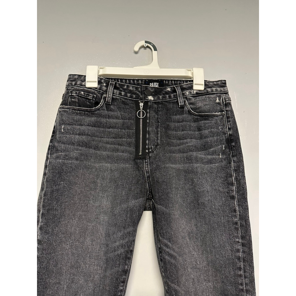 Women's PAIGE Noella Straight Leg Jeans in Black, Size 29 (33x28) - Picture 5 of 10